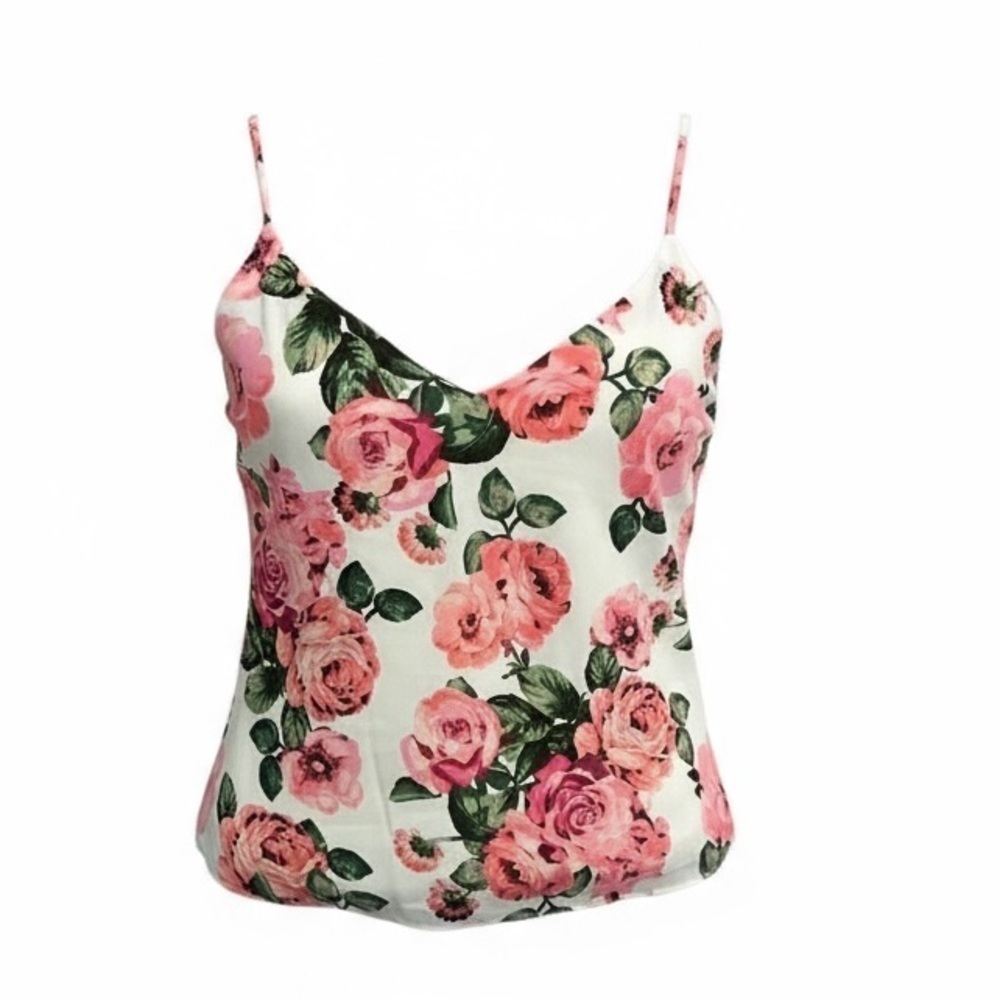 Floral strap blouse